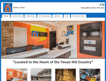 Tablet Screenshot of motel6boerne.com